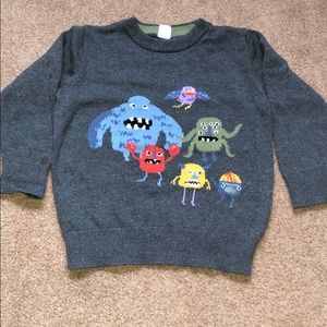 Gap monster silly face sweater